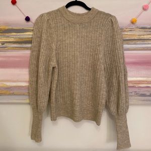 ! FINAL! Leith puff sleeve sweater - oatmeal